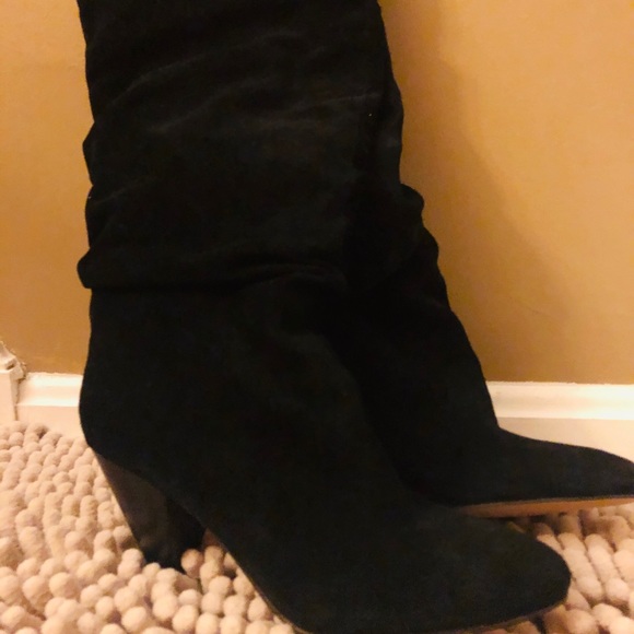 Vince Camuto Suede Heel Knee High Dress Boots - Picture 6 of 6